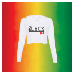 Black 365 Crop Hoodie