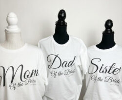 Personalized Wedding Party Shirts - Family of the Bride and Groom